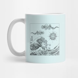 Japanese waves Mug